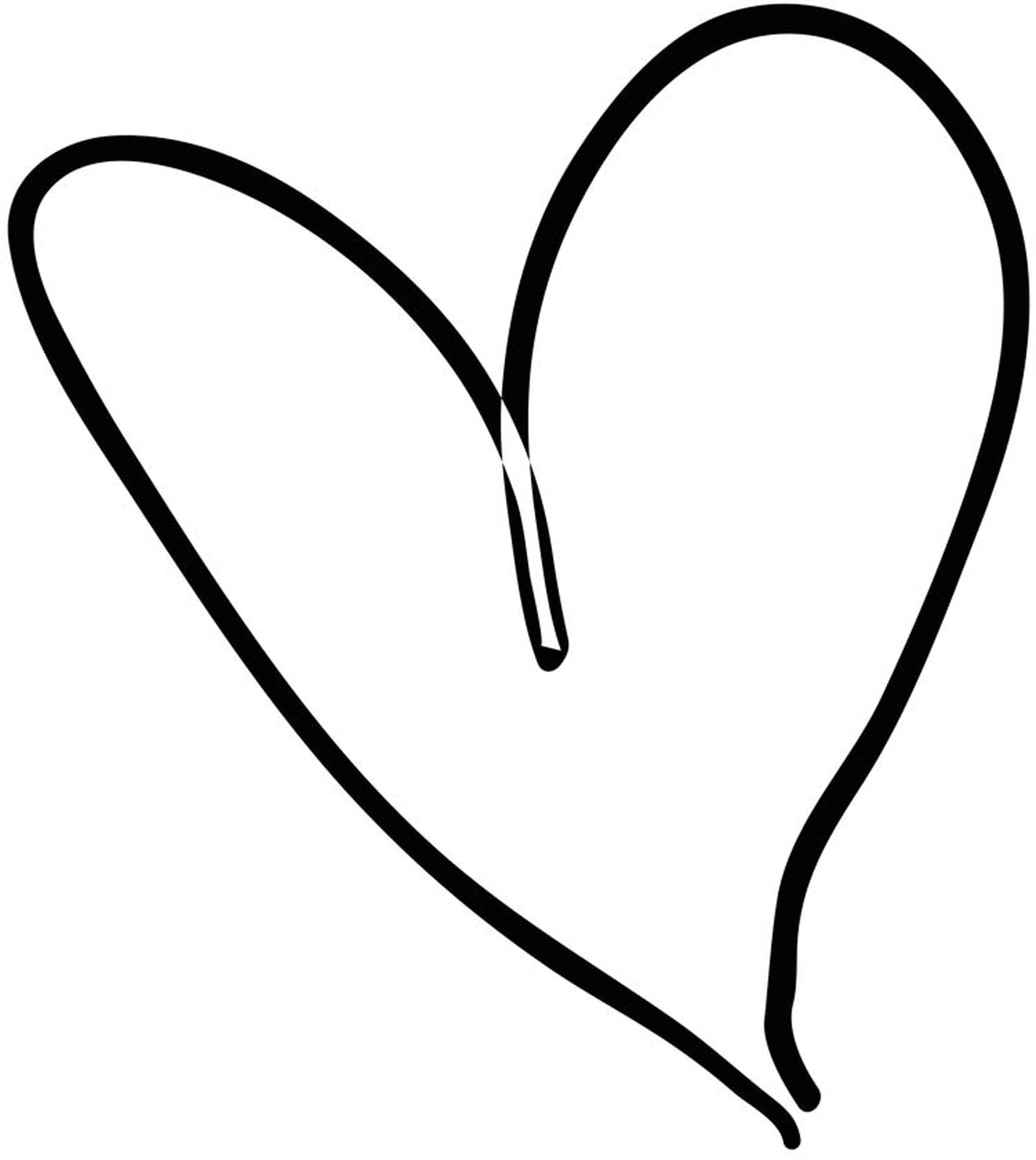 Heart Poster in Weiss präsentiert im Onlineshop von KAQTU Design AG. Bild ist von Venture Home