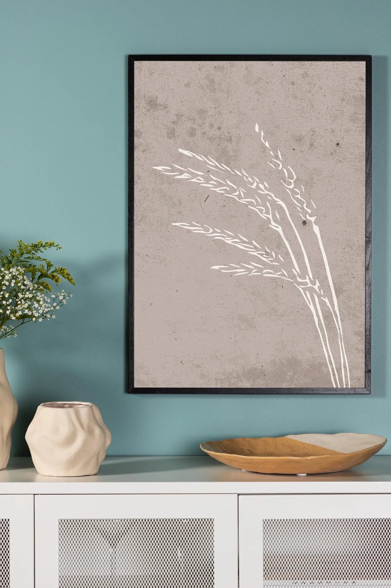Elegantes Seeds Poster von Venture Home in sanften Naturfarben.