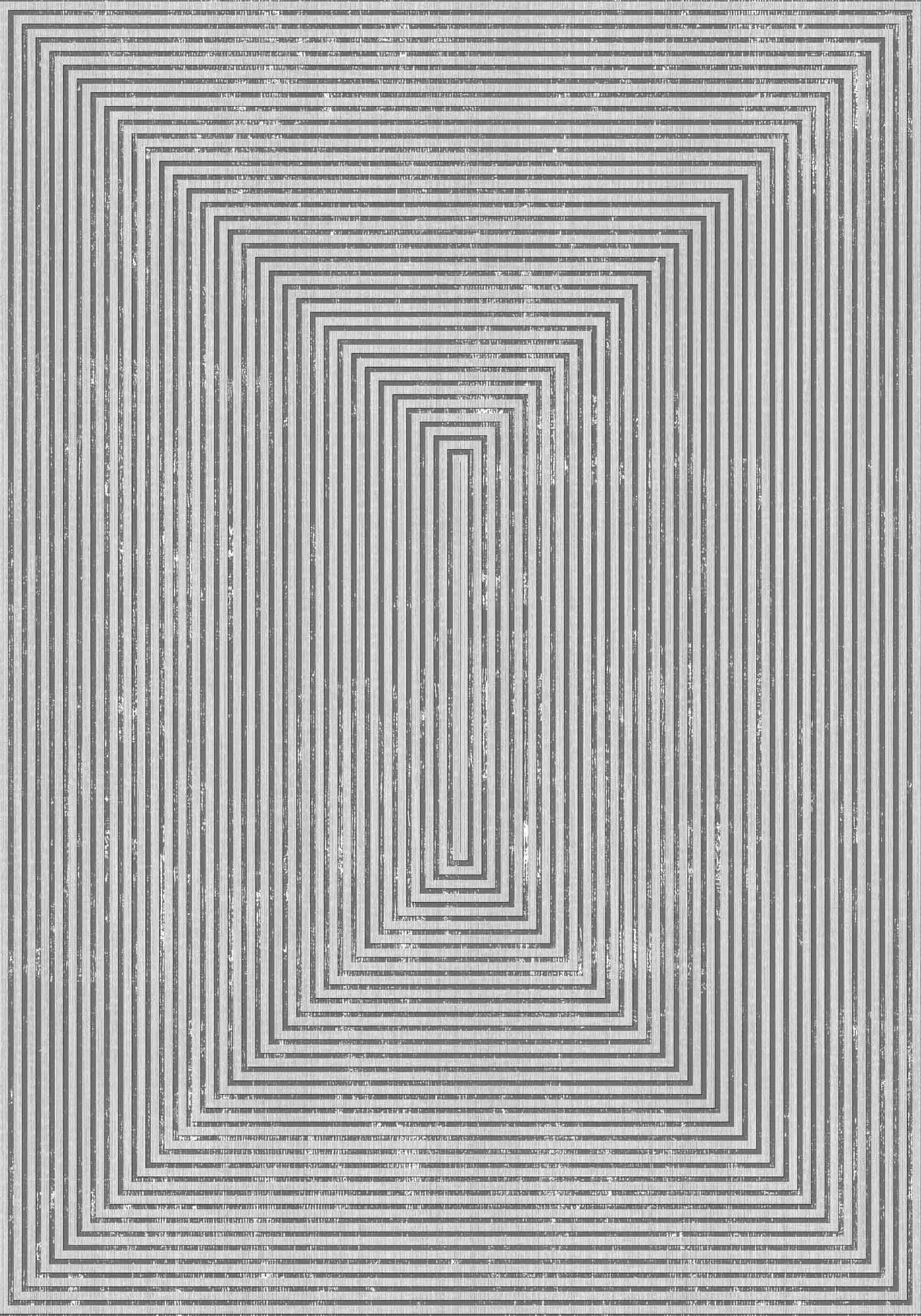 Elegantes Symmetrical Poster von Venture Home: Modernes Design, Vintage-Look, matte Grautöne, hochwertiges Papier, vielseitig einsetzbar.