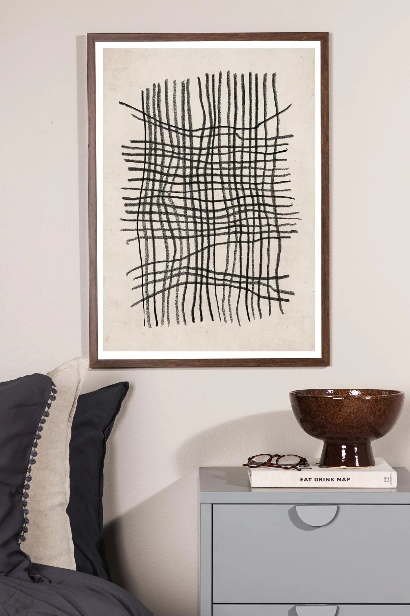 Minimalistisches Linework Poster von Venture Home für moderne Räume.