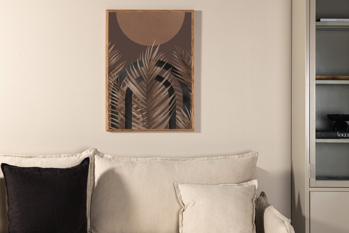 Structures Poster in Braun präsentiert im Onlineshop von KAQTU Design AG. Bild ist von Venture Home