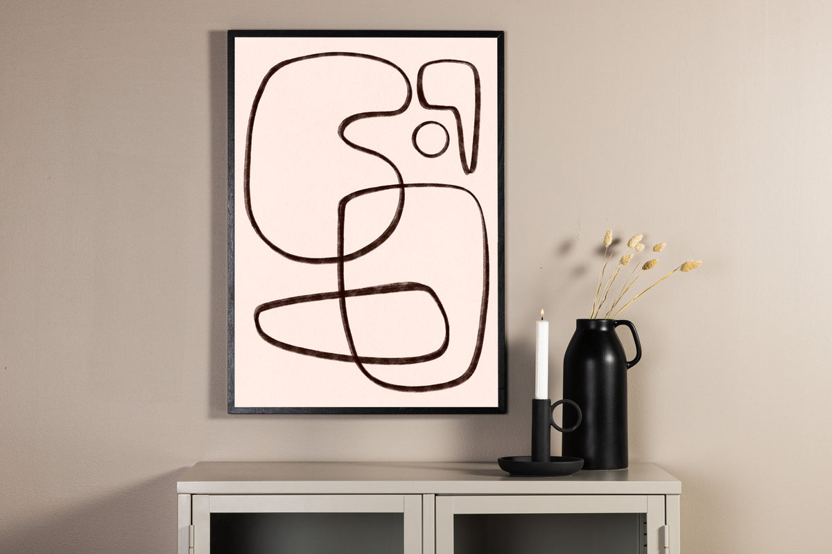 Line Art Poster in Weiss präsentiert im Onlineshop von KAQTU Design AG. Bild ist von Venture Home