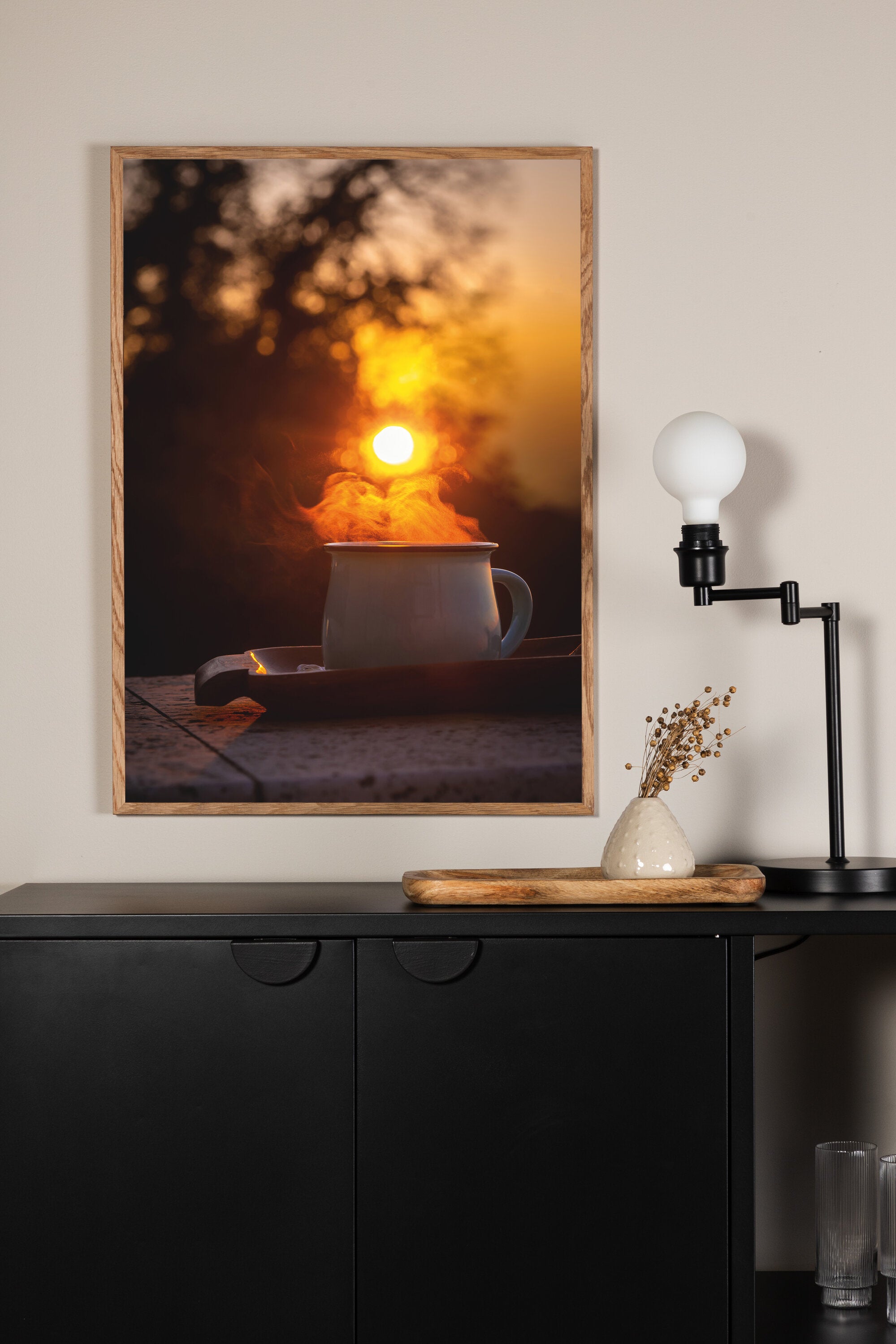 Morning Coffee Poster in Gelb präsentiert im Onlineshop von KAQTU Design AG. Bild ist von Venture Home