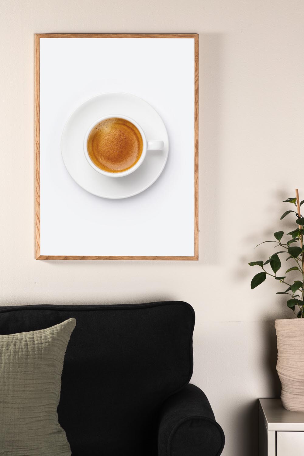 Skimmed Coffee Poster in Braun präsentiert im Onlineshop von KAQTU Design AG. Bild ist von Venture Home