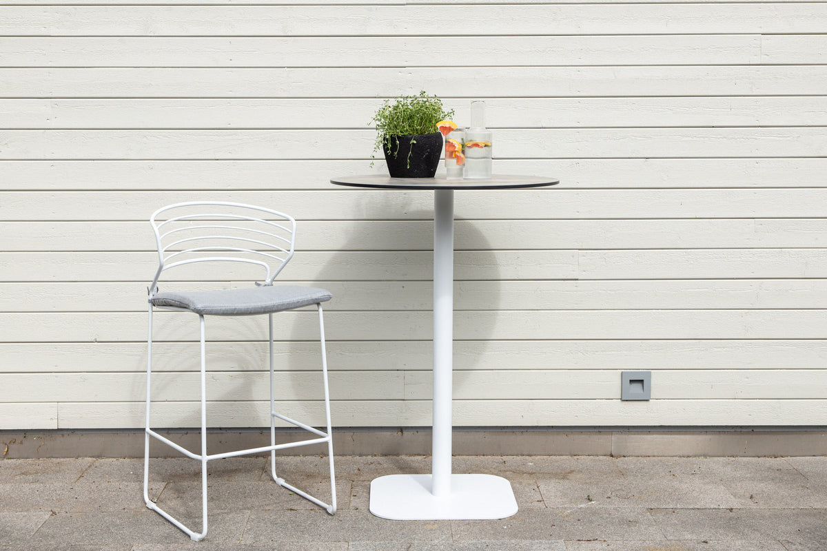 Milano Bar Tisch in Grau Weiss präsentiert im Onlineshop von KAQTU Design AG. Hochtisch ist von Venture Home