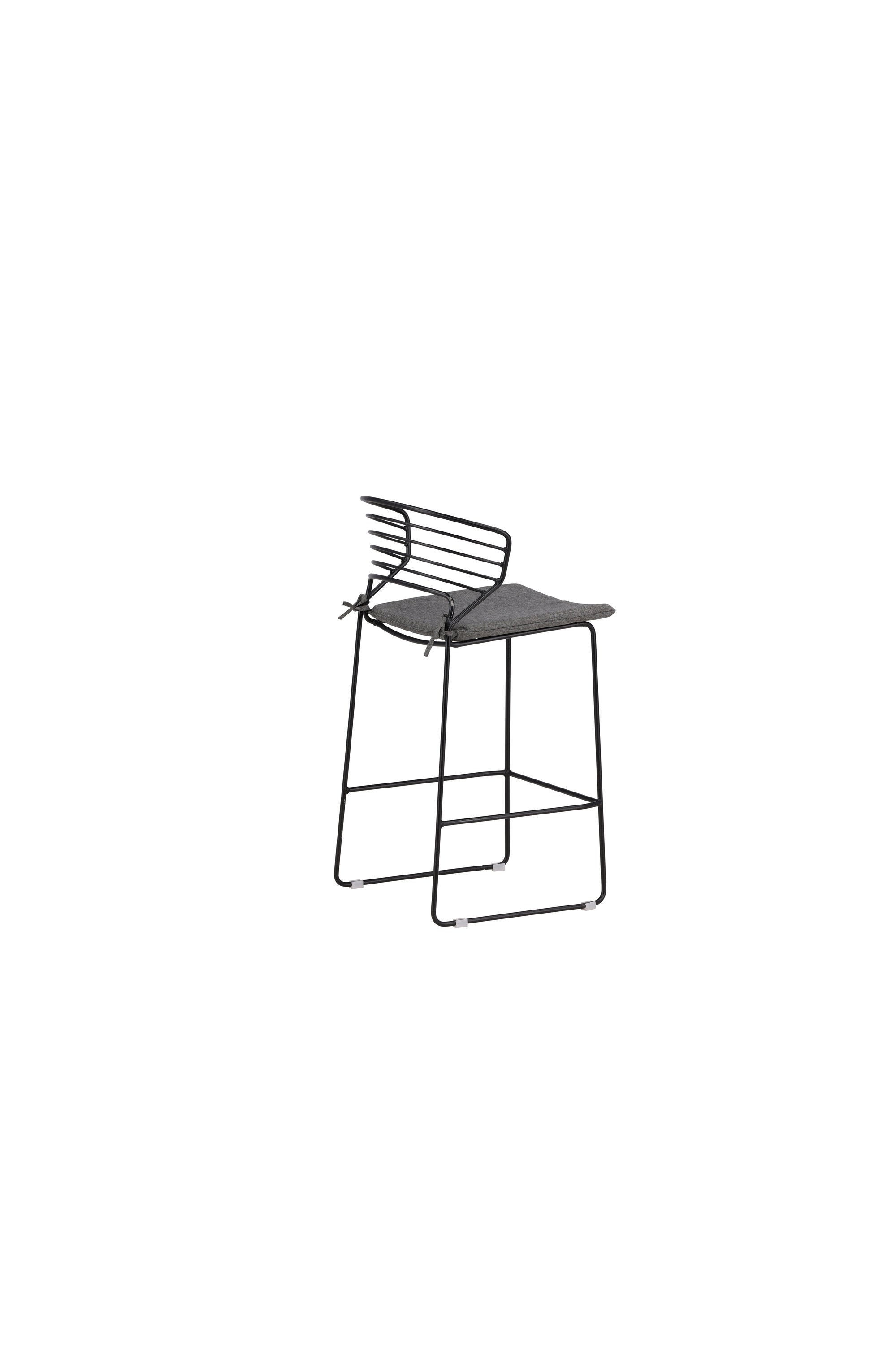 Milano Barstuhl Outdoor in Schwarz präsentiert im Onlineshop von KAQTU Design AG. Outdoor-Barstuhl ist von Venture Home