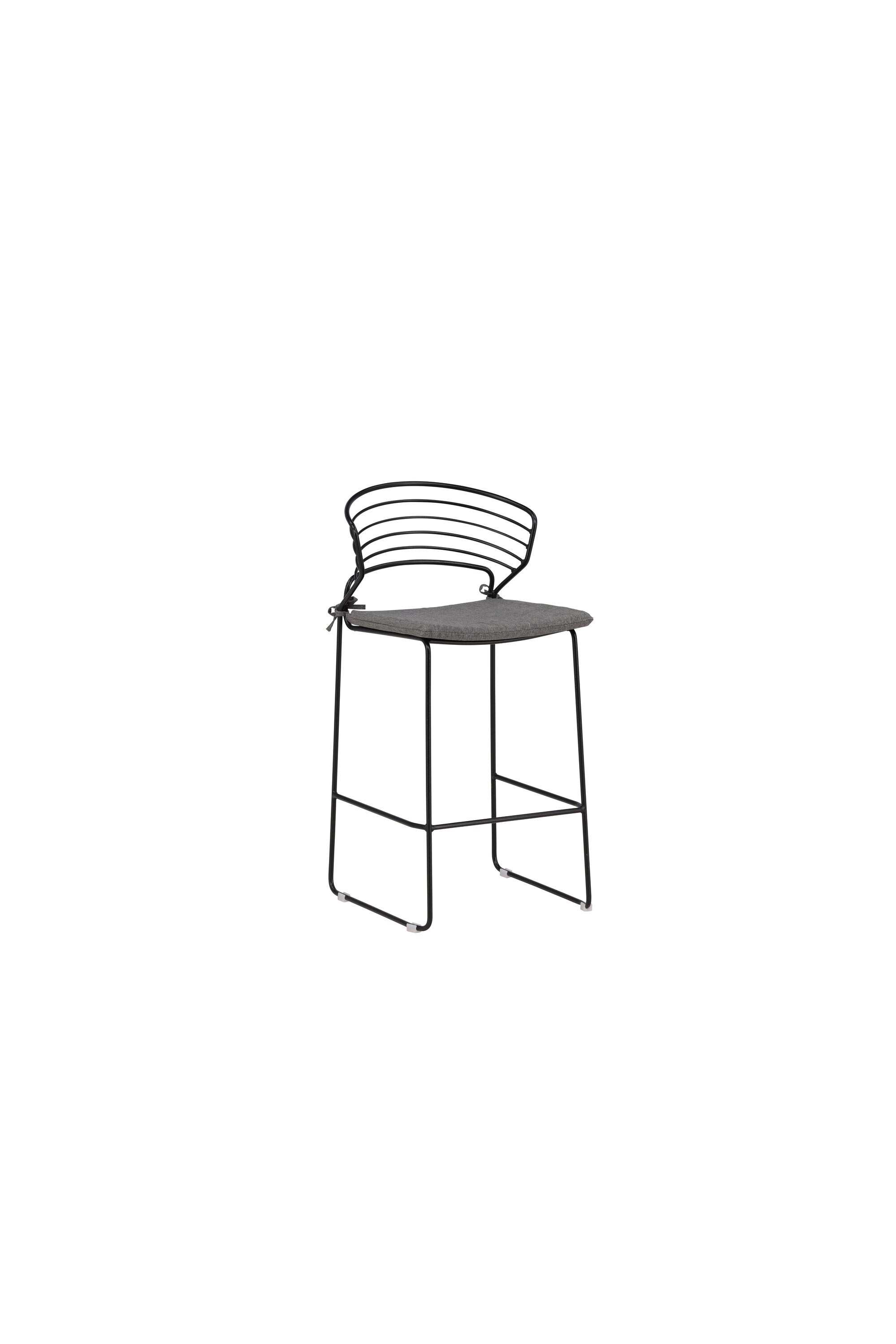 Milano Barstuhl Outdoor in Schwarz präsentiert im Onlineshop von KAQTU Design AG. Outdoor-Barstuhl ist von Venture Home