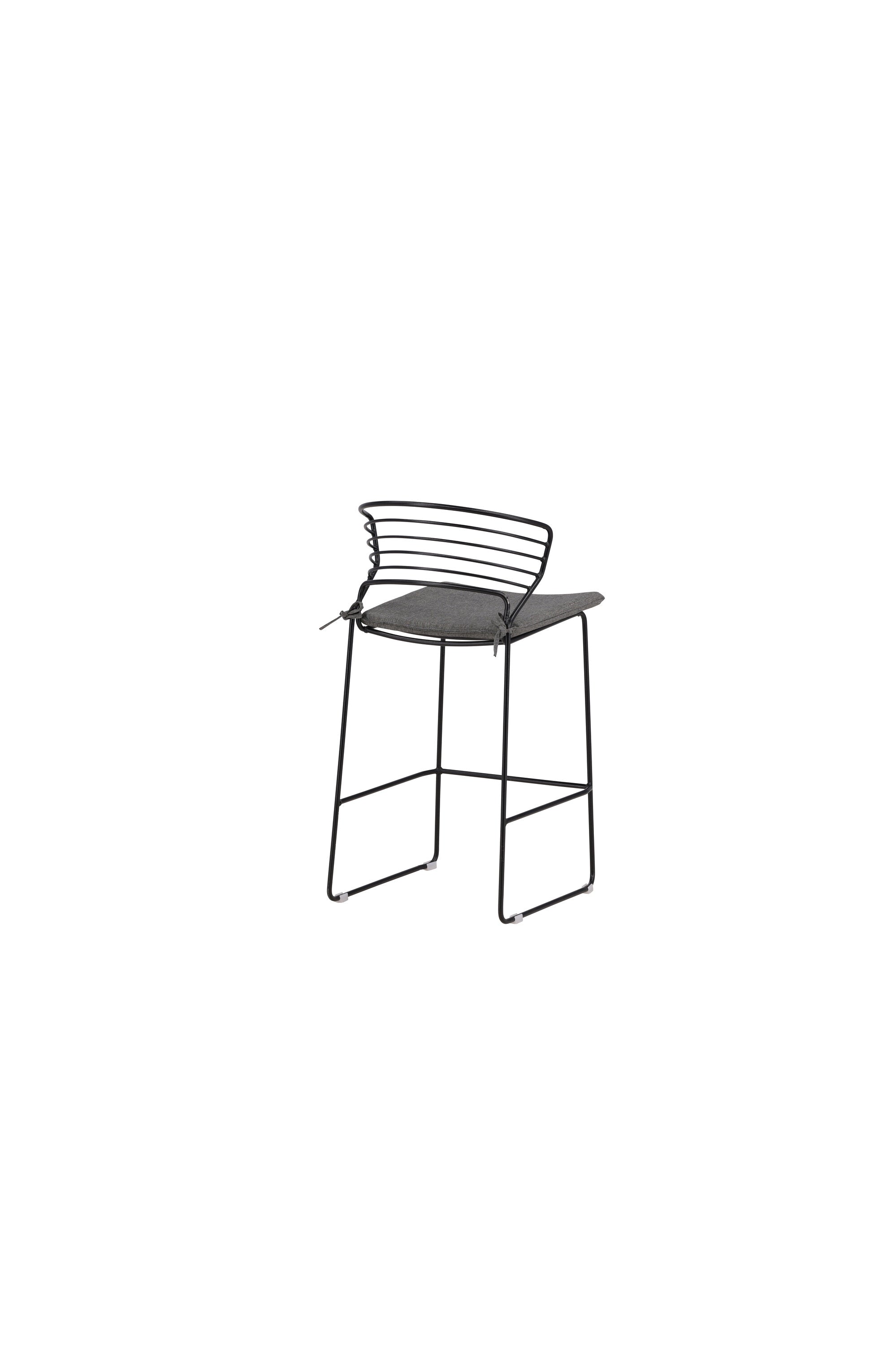 Milano Barstuhl Outdoor in Schwarz präsentiert im Onlineshop von KAQTU Design AG. Outdoor-Barstuhl ist von Venture Home