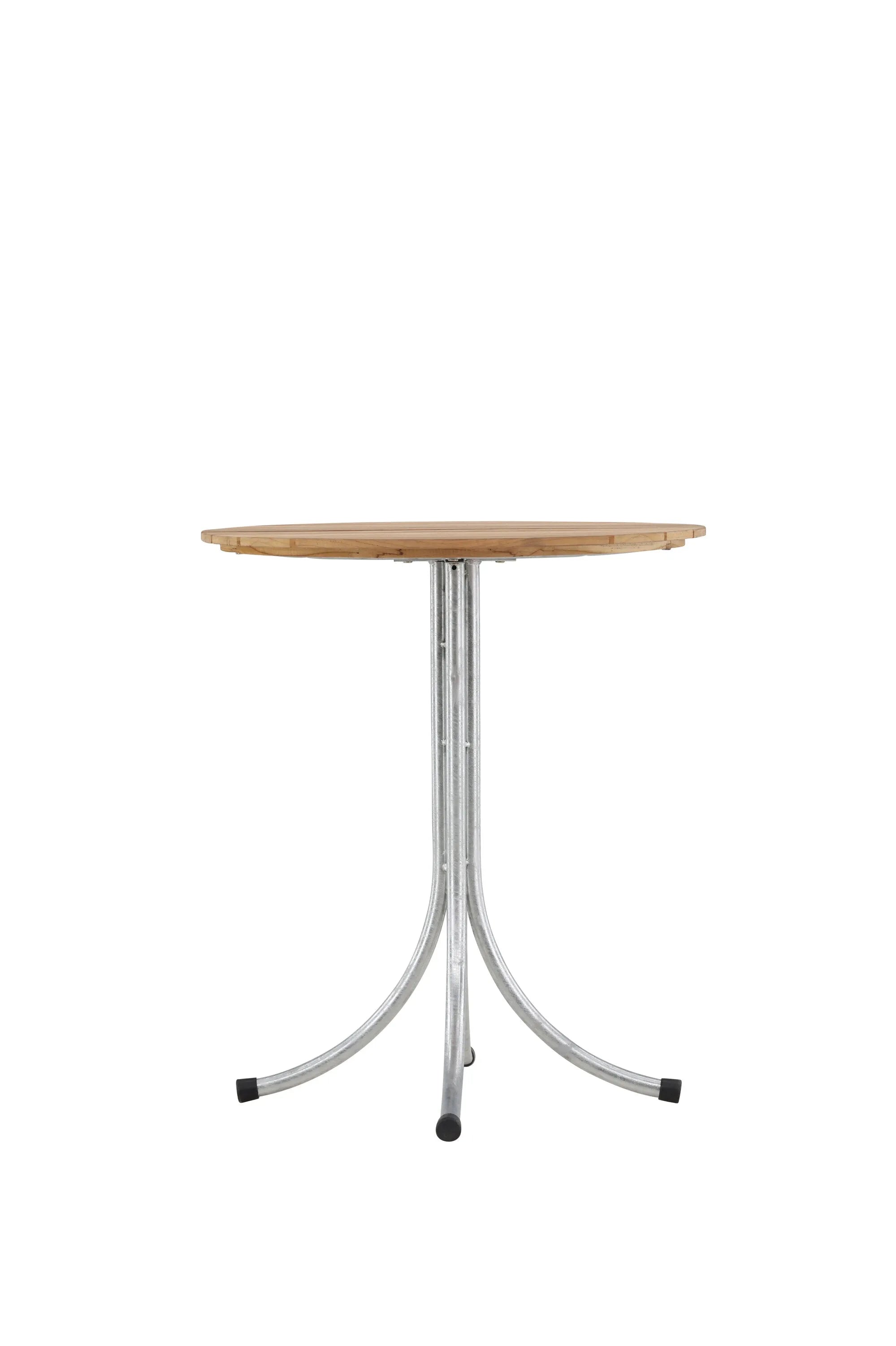 Eleganter Holmsund Cafétisch: Teakholz & Zink, stilvoll & robust, ideal für unvergessliche Outdoor-Momente.