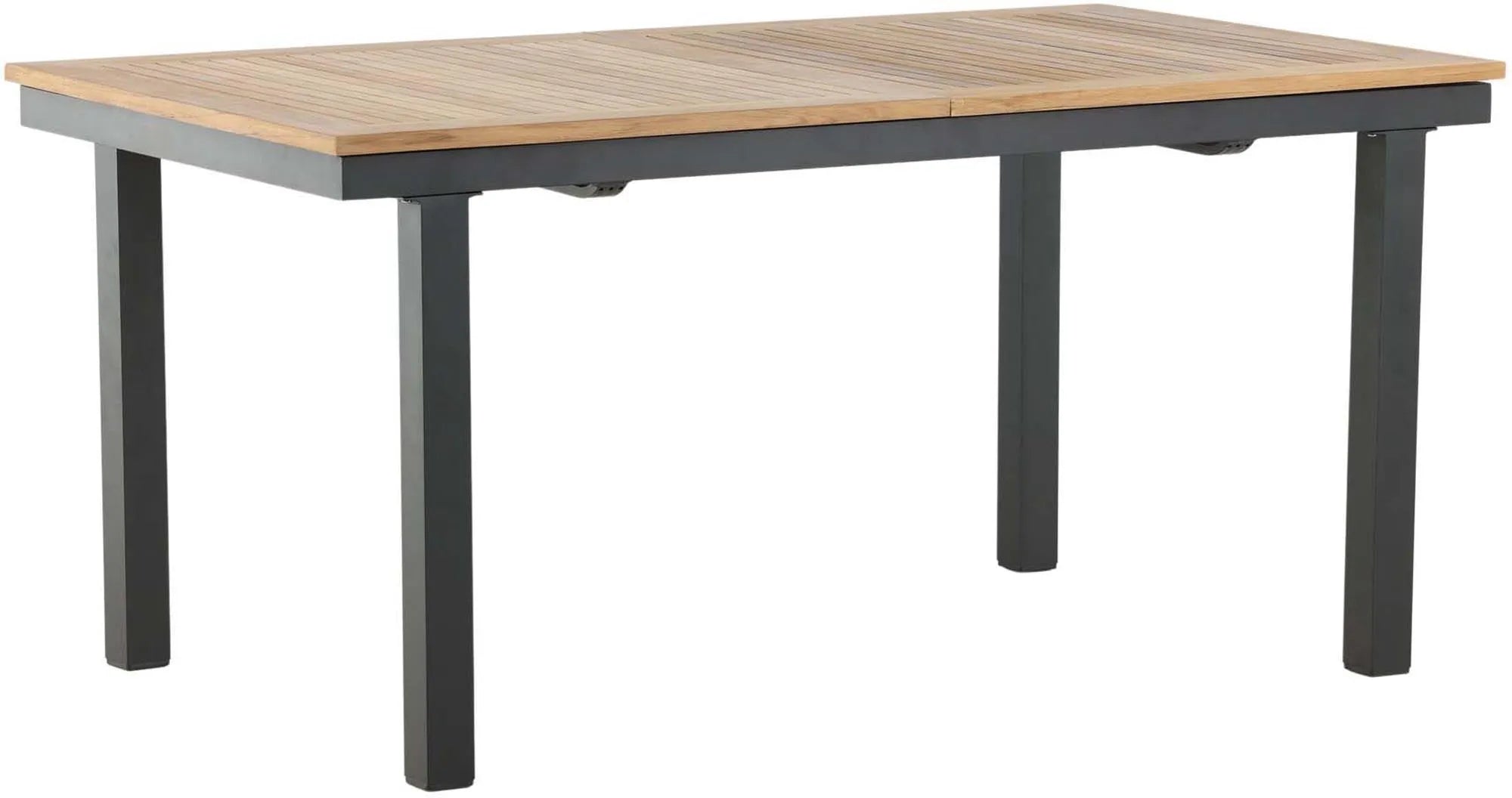 Eleganter, ausziehbarer Panama Gartentisch von Venture Home, perfekt für moderne Außenbereiche und gesellige Treffen.