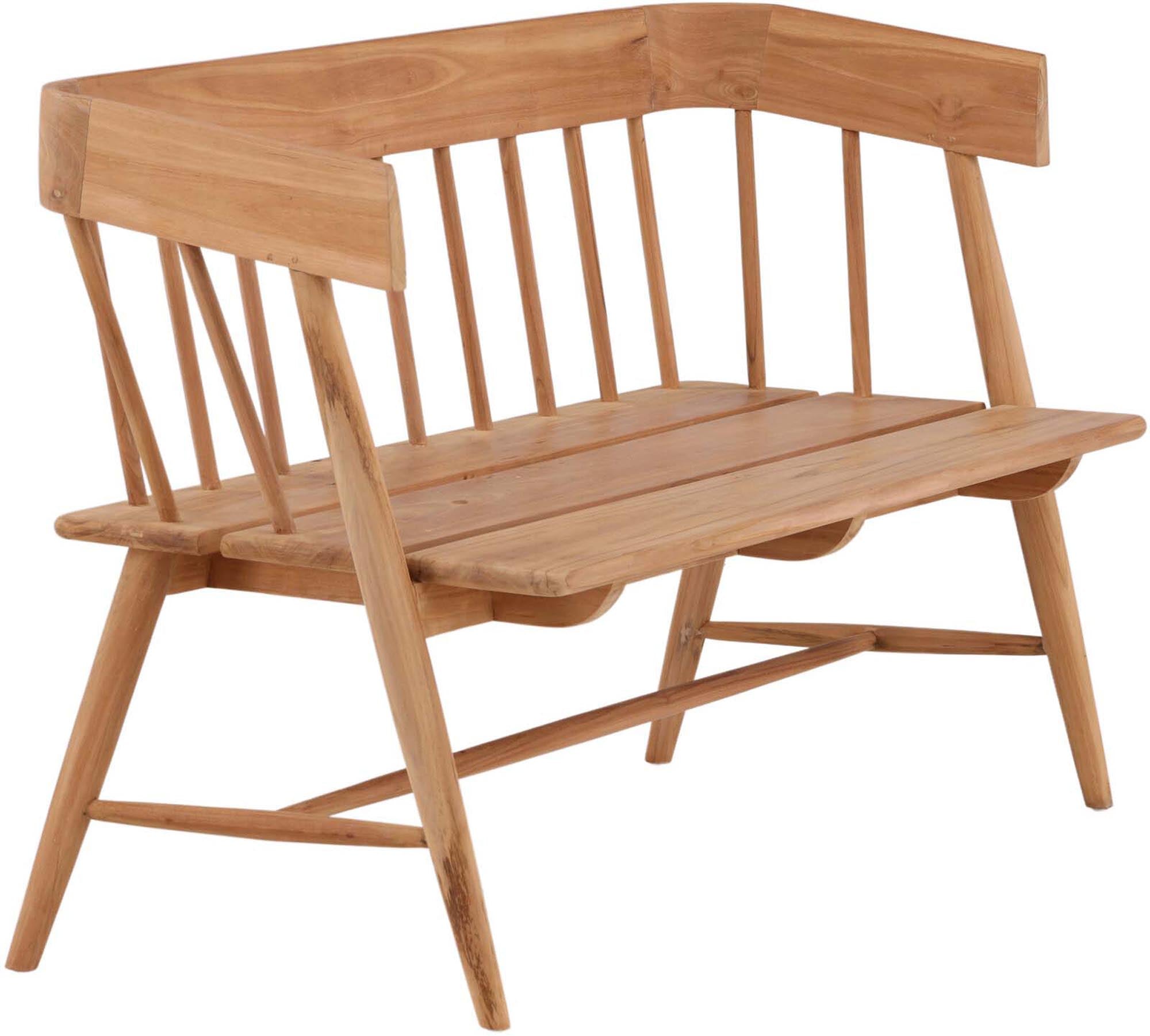 Split Sofa in Natur präsentiert im Onlineshop von KAQTU Design AG. Gartenbank ist von Venture Home