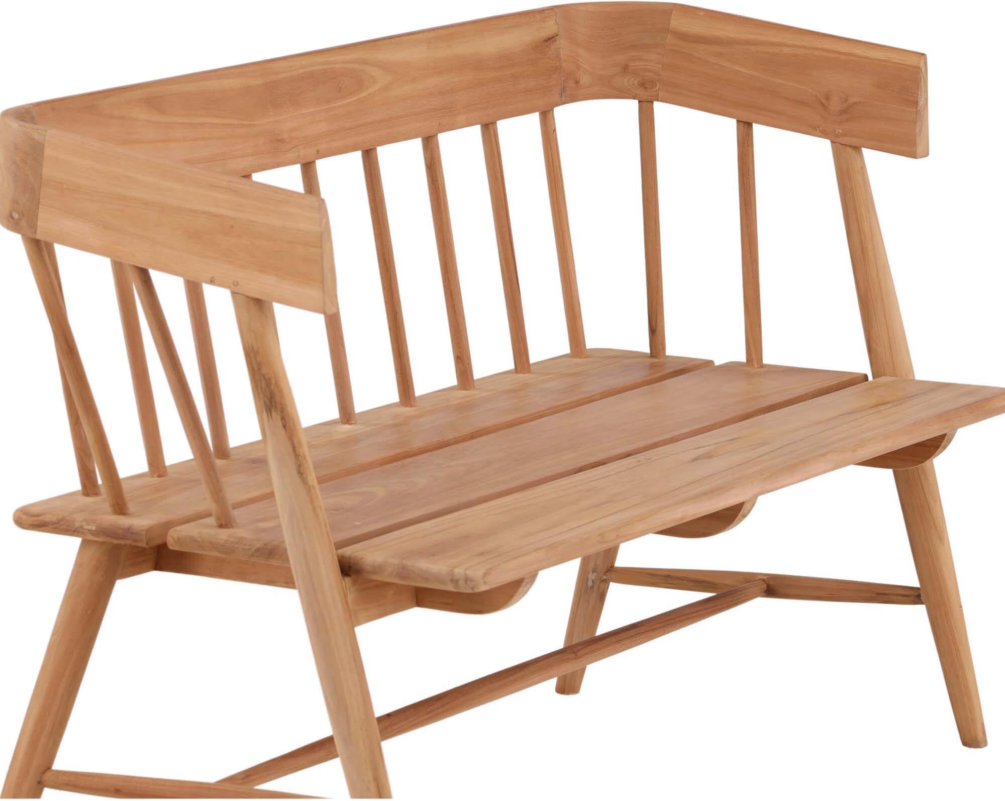 Split Sofa in Natur präsentiert im Onlineshop von KAQTU Design AG. Gartenbank ist von Venture Home
