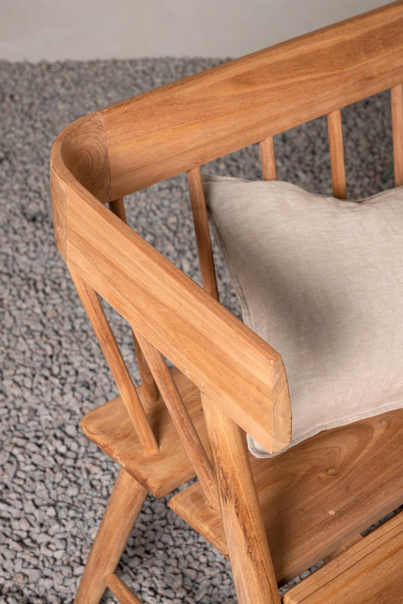 Split Sofa in Natur präsentiert im Onlineshop von KAQTU Design AG. Gartenbank ist von Venture Home