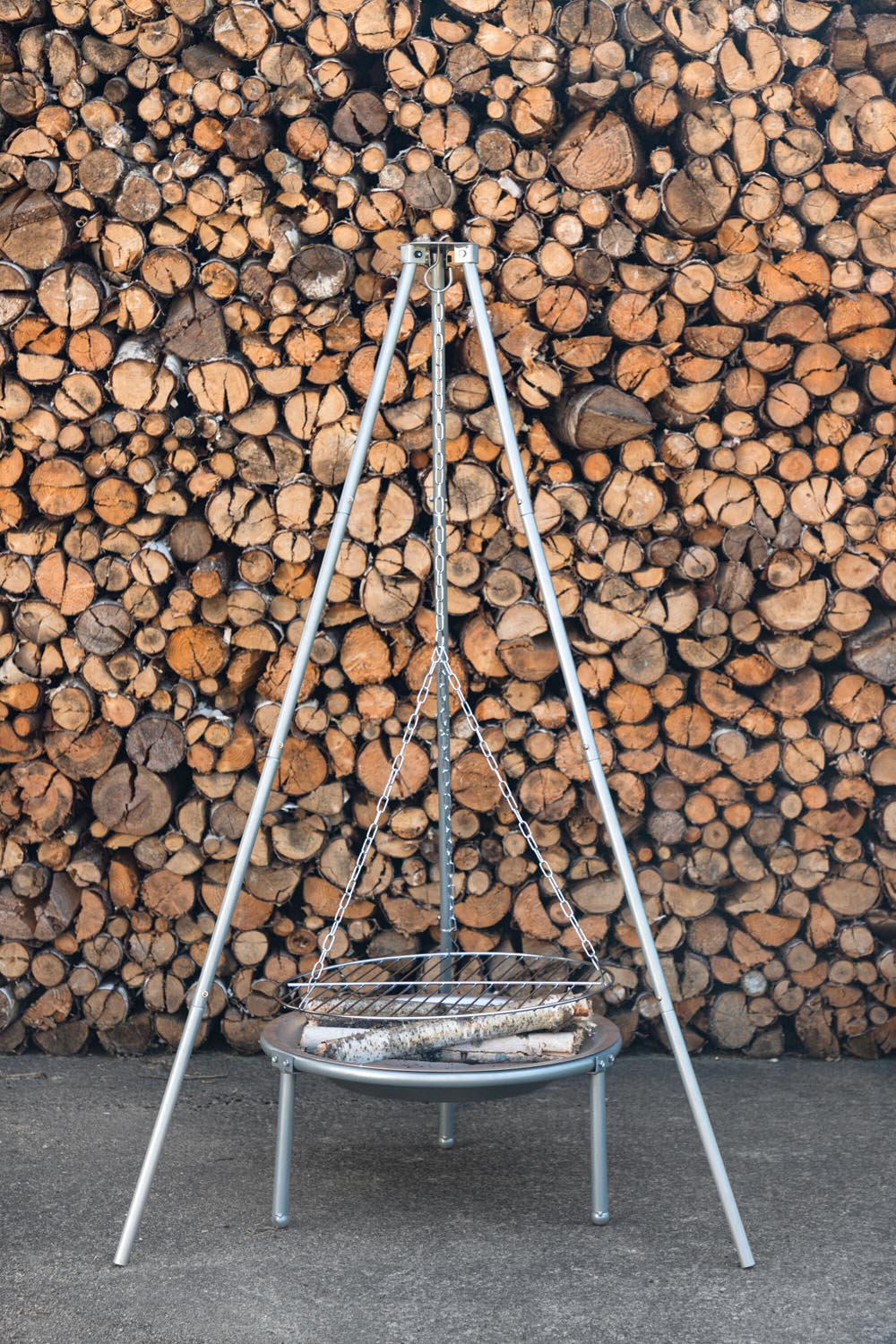 Ukunda Feuerpit in Silber präsentiert im Onlineshop von KAQTU Design AG. Feuerschale ist von Venture Home