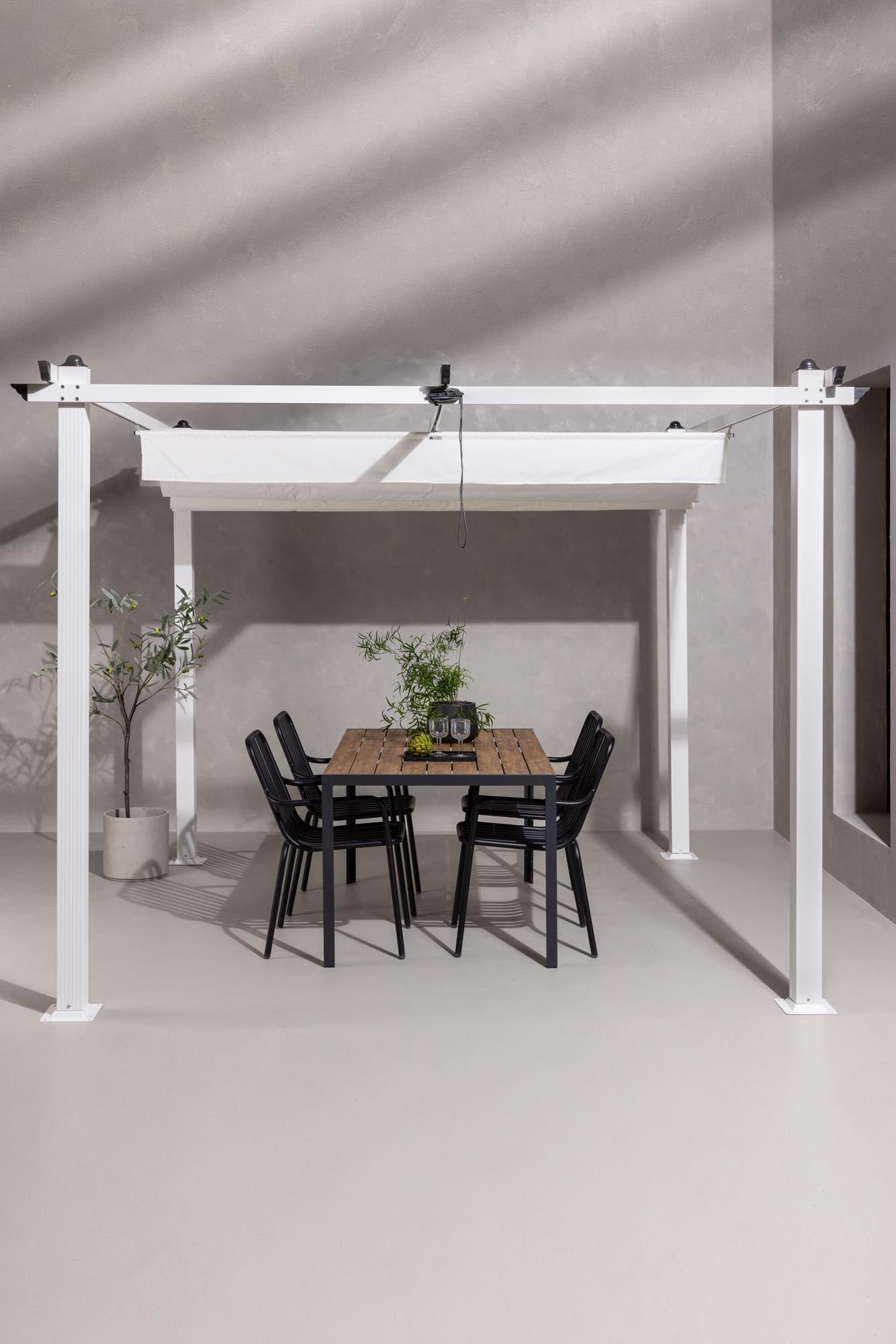 Lazio Pavillon in Weiss präsentiert im Onlineshop von KAQTU Design AG. Pavillon ist von Venture Home