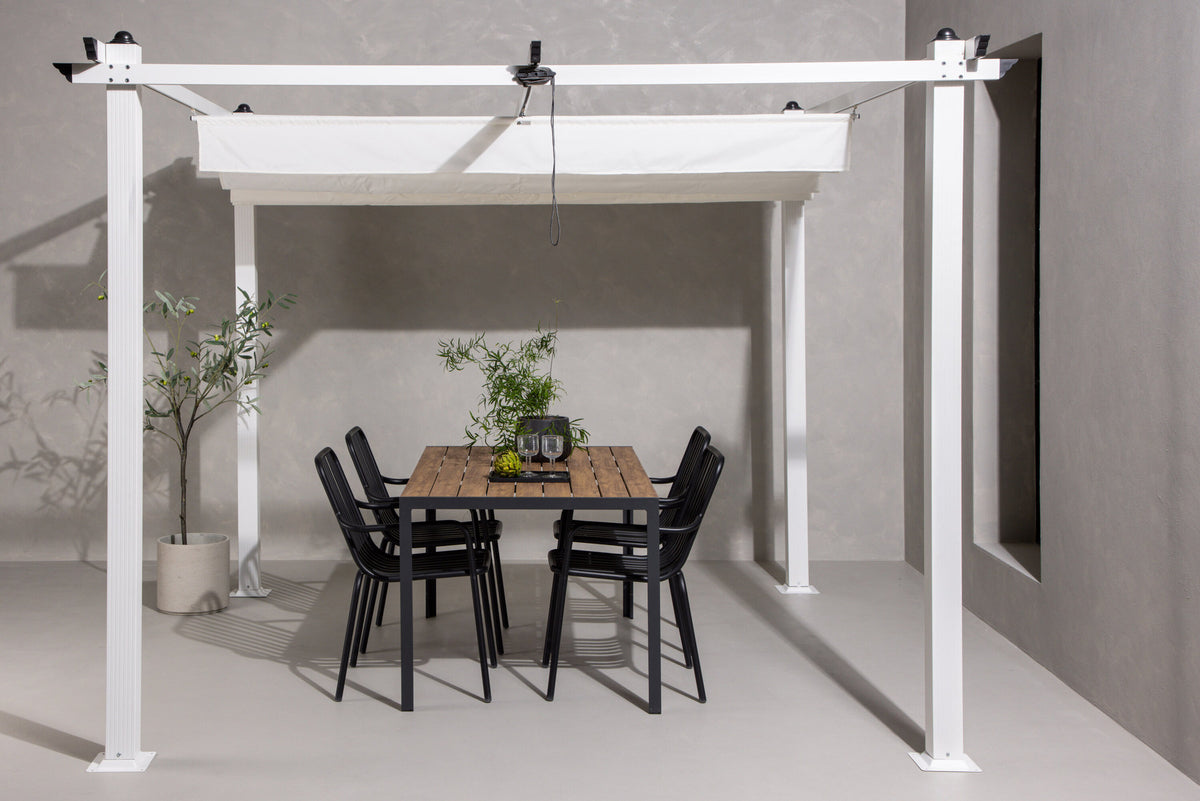 Lazio Pavillon in Weiss präsentiert im Onlineshop von KAQTU Design AG. Pavillon ist von Venture Home