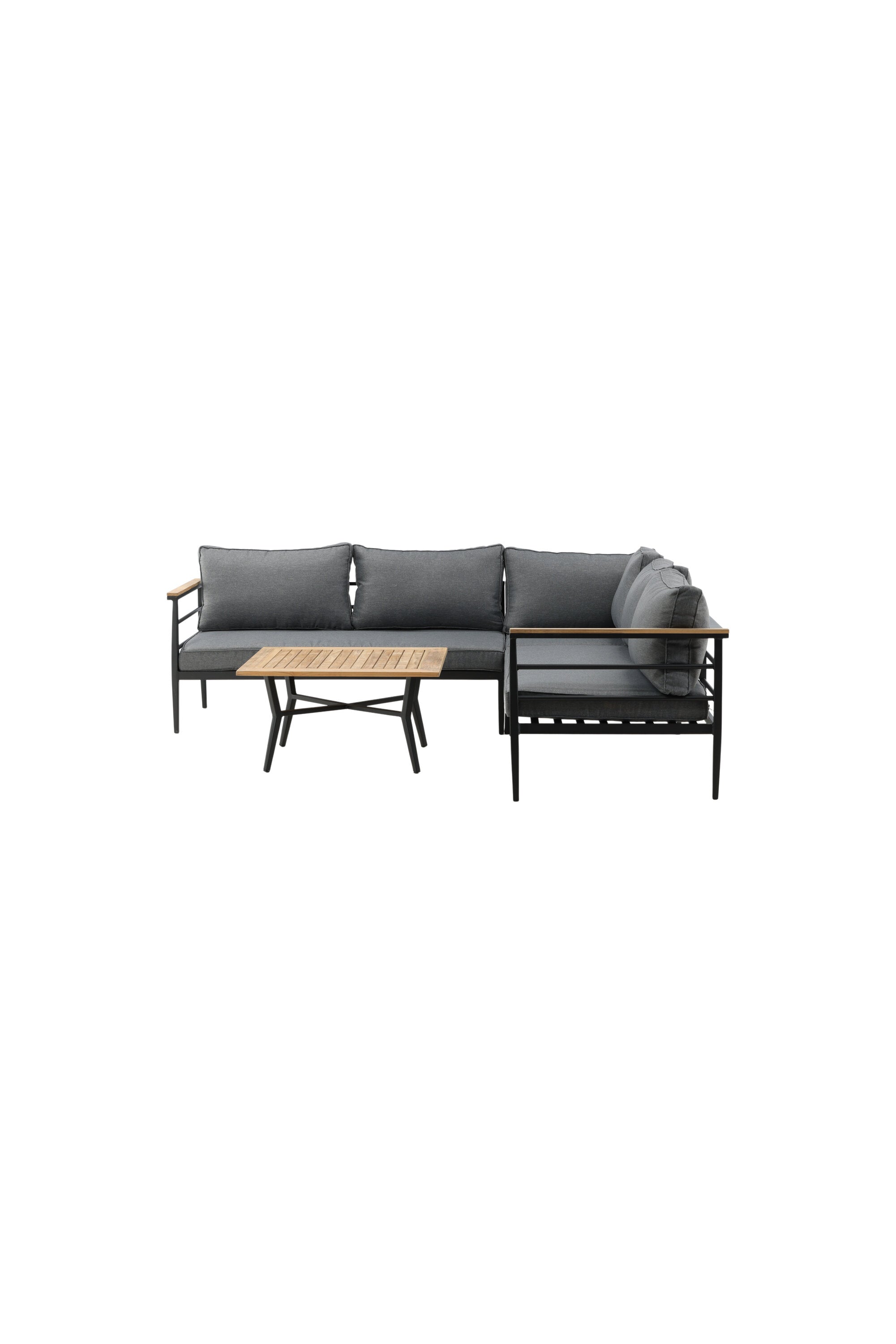 Mexiko Ecksofa Outdoorset 80cm in Schwarz präsentiert im Onlineshop von KAQTU Design AG. Loungeset ist von Venture Home