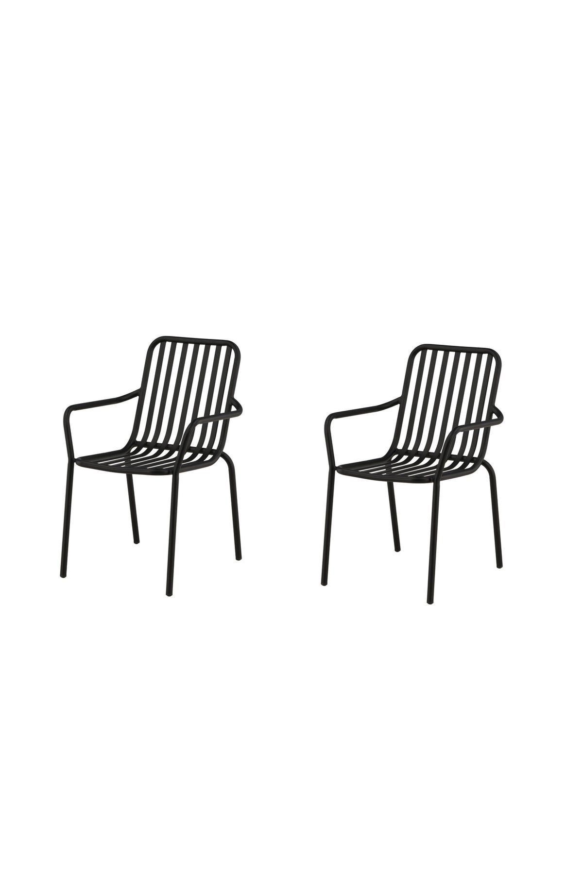 Peking Gartenstuhl in Schwarz präsentiert im Onlineshop von KAQTU Design AG. Gartenstuhl mit Armlehnen ist von Venture Home