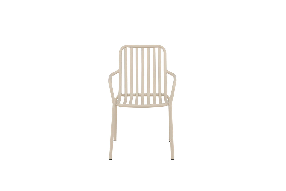 Peking Gartenstuhl in Beige präsentiert im Onlineshop von KAQTU Design AG. Gartenstuhl mit Armlehnen ist von Venture Home