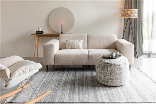 Teppich LORENZO in Grau präsentiert im Onlineshop von KAQTU Design AG. Teppich ist von White Label Living
