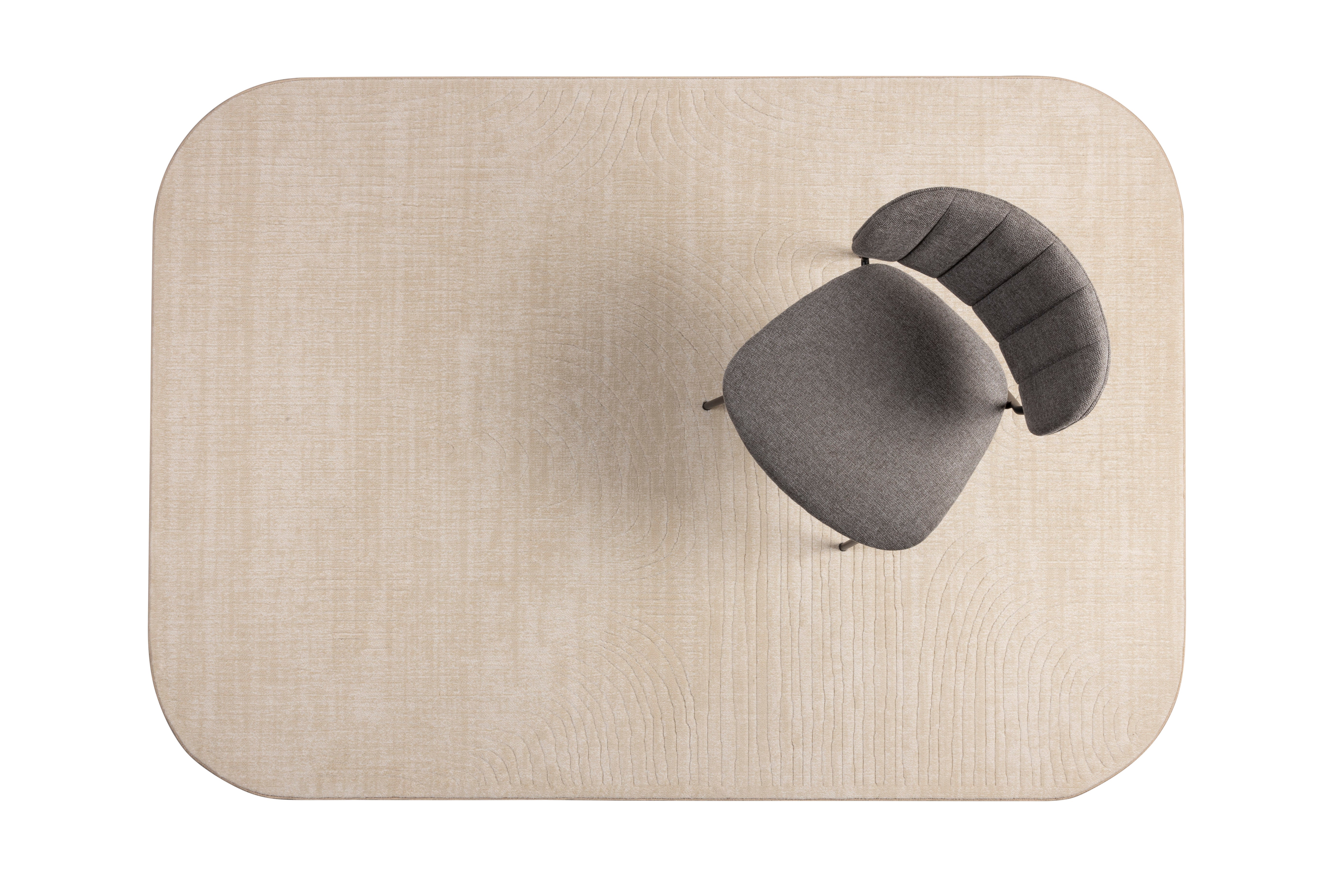 Teppich Lignes 160x230 in Beige präsentiert im Onlineshop von KAQTU Design AG. Teppich ist von White Label Living