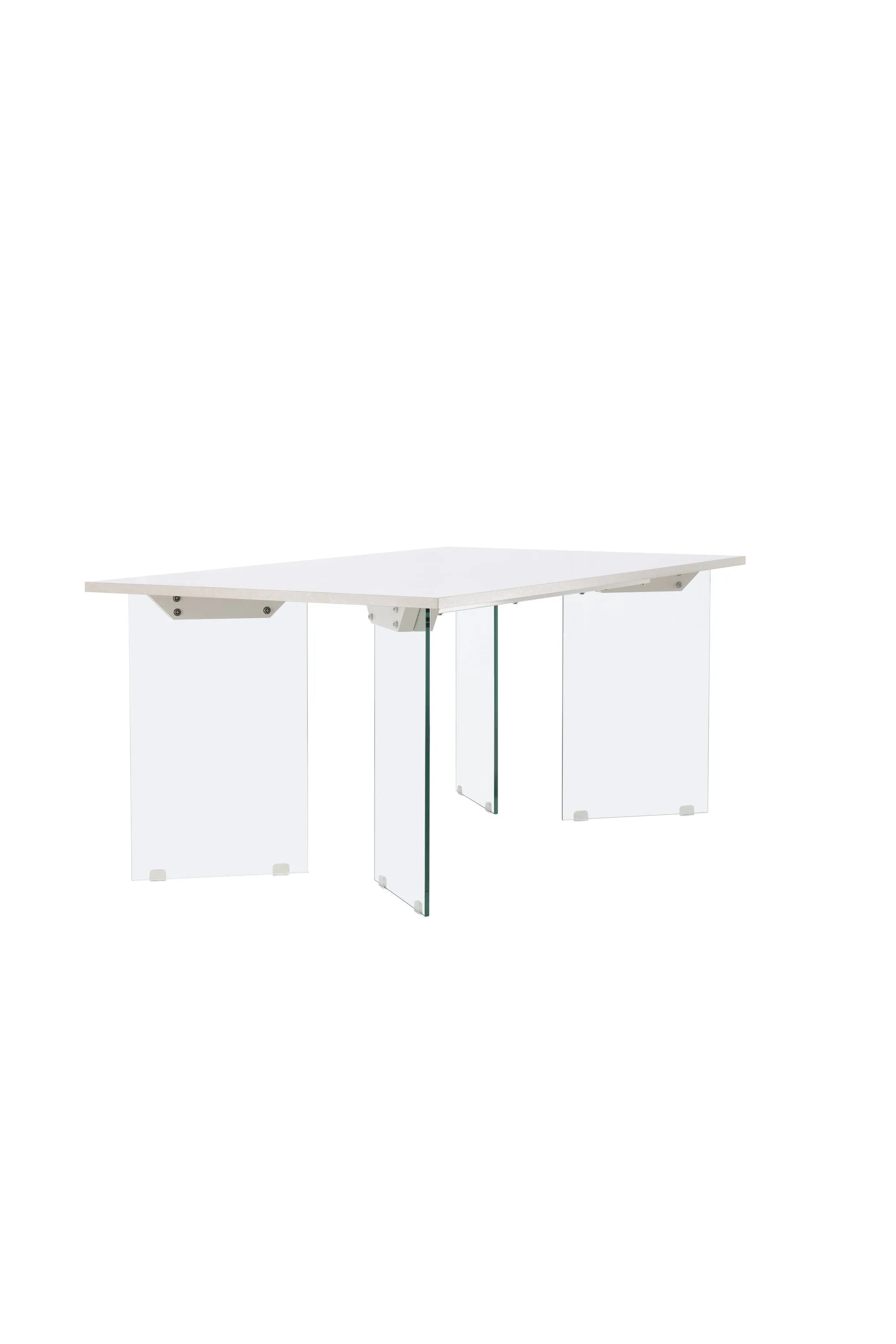 Eleganter Ester Esstisch: Zeitloses Design aus MDF und Glas.