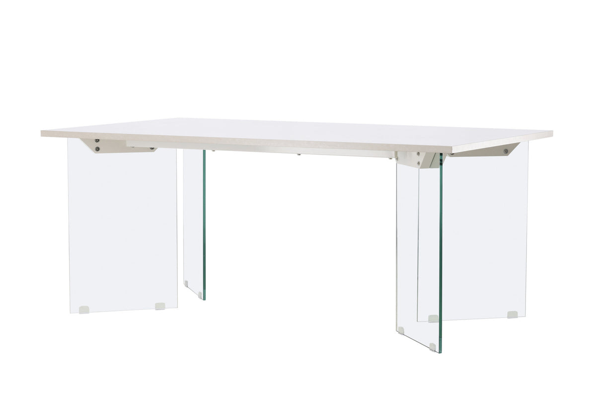 Ester Esstisch in Hellgrau präsentiert im Onlineshop von KAQTU Design AG. Esstisch ist von Venture Home