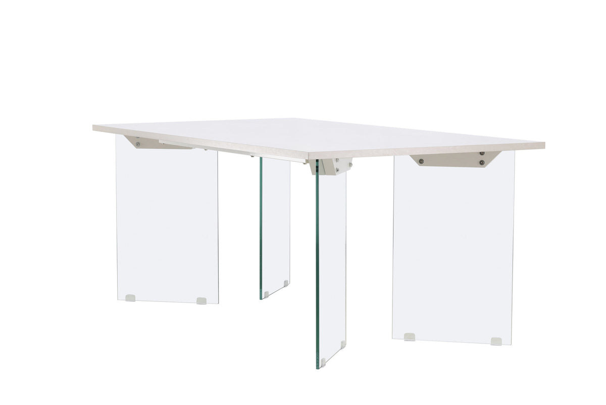 Ester Esstisch in Hellgrau präsentiert im Onlineshop von KAQTU Design AG. Esstisch ist von Venture Home