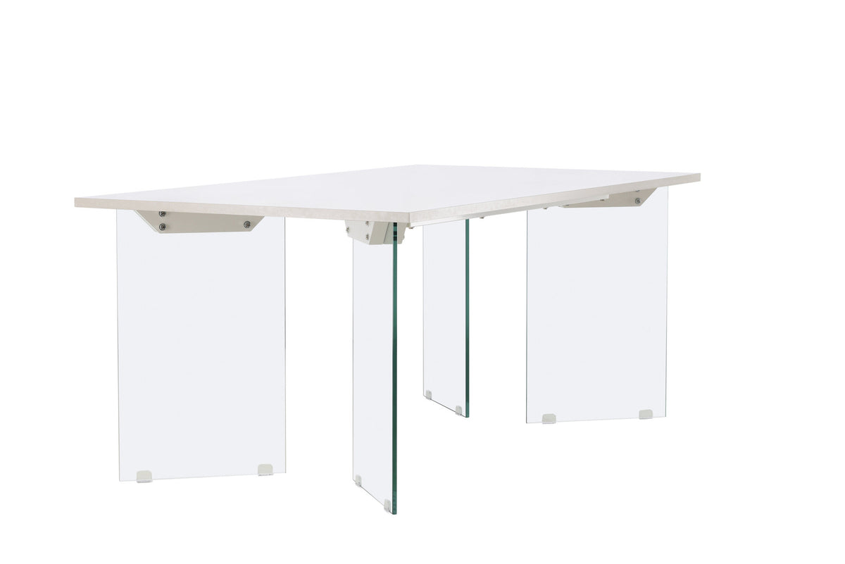 Ester Esstisch in Hellgrau präsentiert im Onlineshop von KAQTU Design AG. Esstisch ist von Venture Home