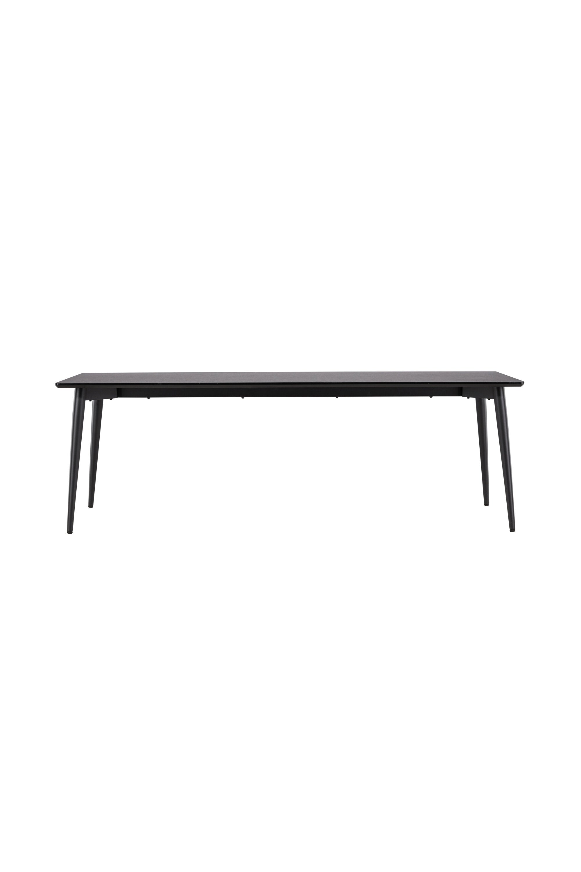 Der Ellis Esstisch von Venture Home: robust, elegant und modern in Schwarz. Perfekt für gesellige Runden mit Stil.