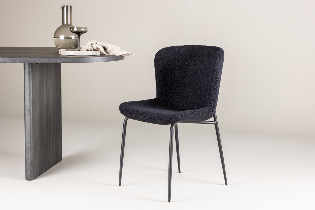 Modesto Esszimmerstuhl in Schwarz präsentiert im Onlineshop von KAQTU Design AG. Schalenstuhl ist von Venture Home