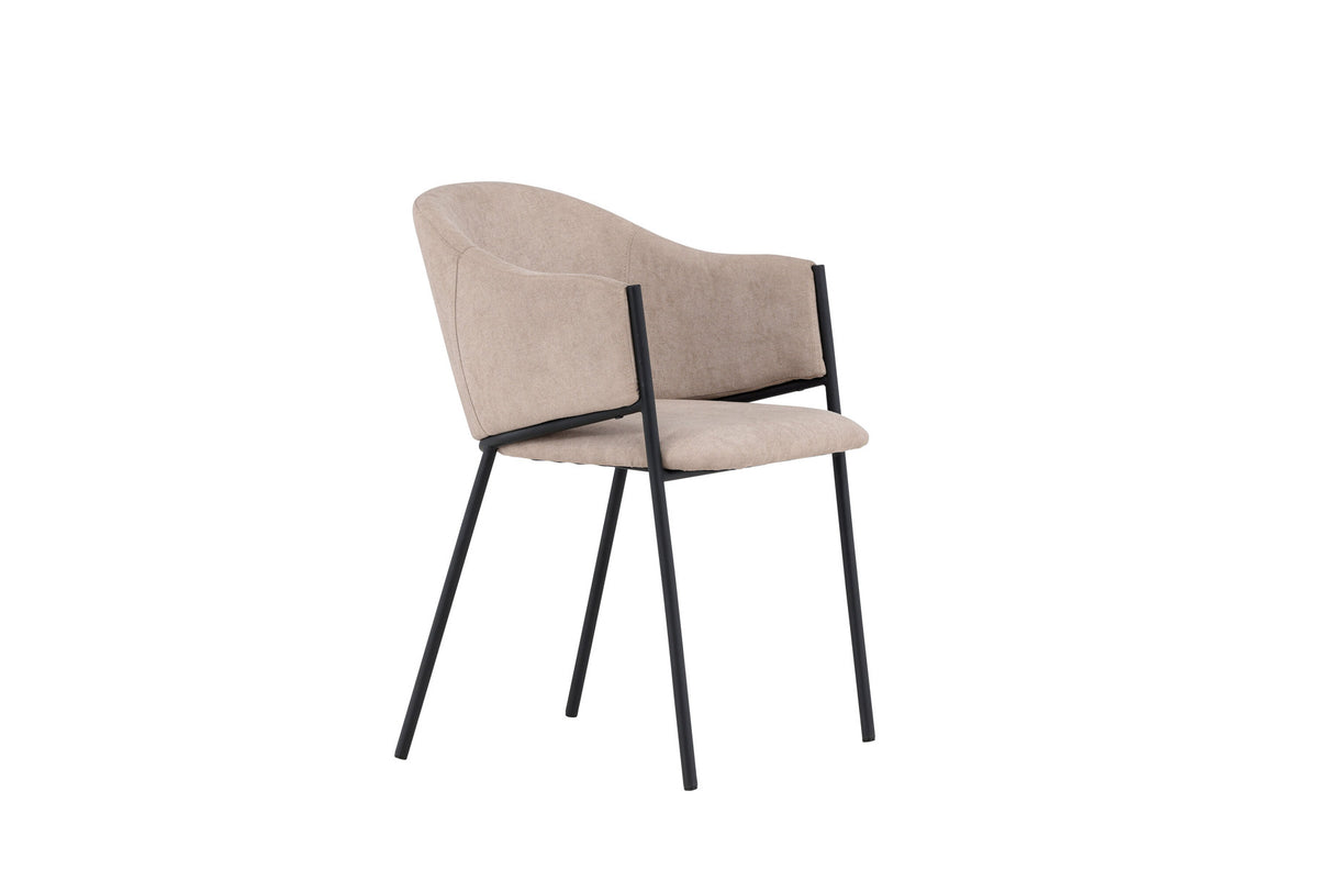 Evelina Esszimmerstuhl in Beige präsentiert im Onlineshop von KAQTU Design AG. Schalenstuhl ist von Venture Home