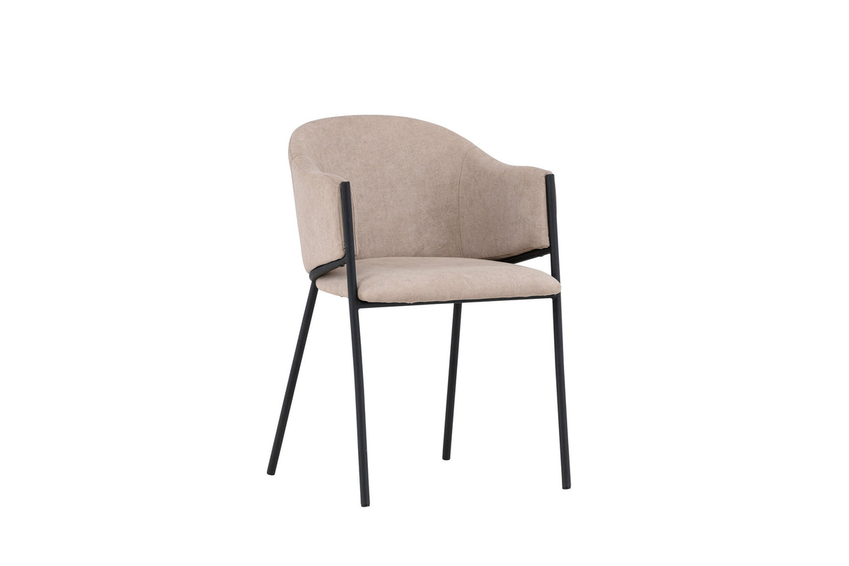 Evelina Esszimmerstuhl in Beige präsentiert im Onlineshop von KAQTU Design AG. Schalenstuhl ist von Venture Home