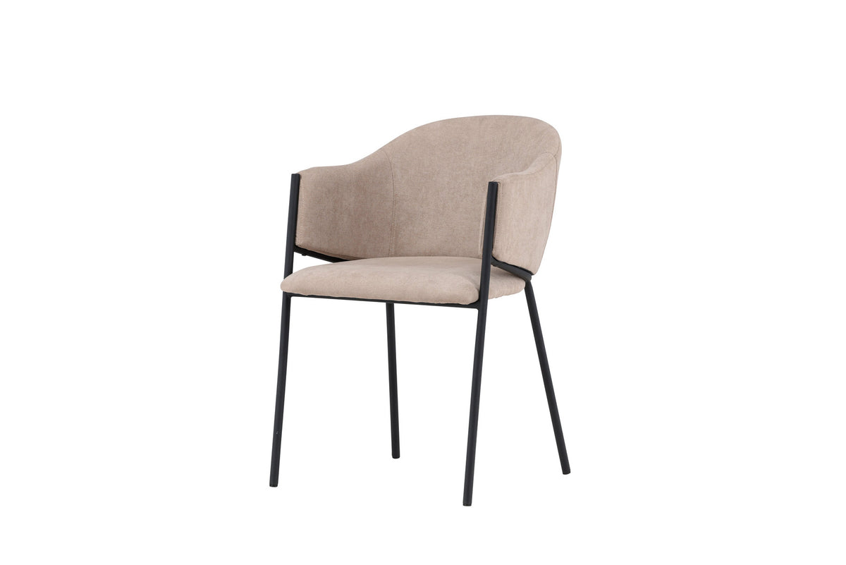 Evelina Esszimmerstuhl in Beige präsentiert im Onlineshop von KAQTU Design AG. Schalenstuhl ist von Venture Home