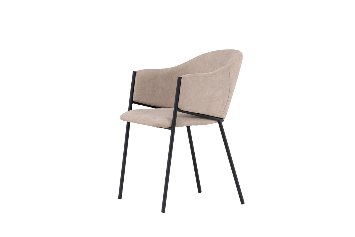 Evelina Esszimmerstuhl in Beige präsentiert im Onlineshop von KAQTU Design AG. Schalenstuhl ist von Venture Home