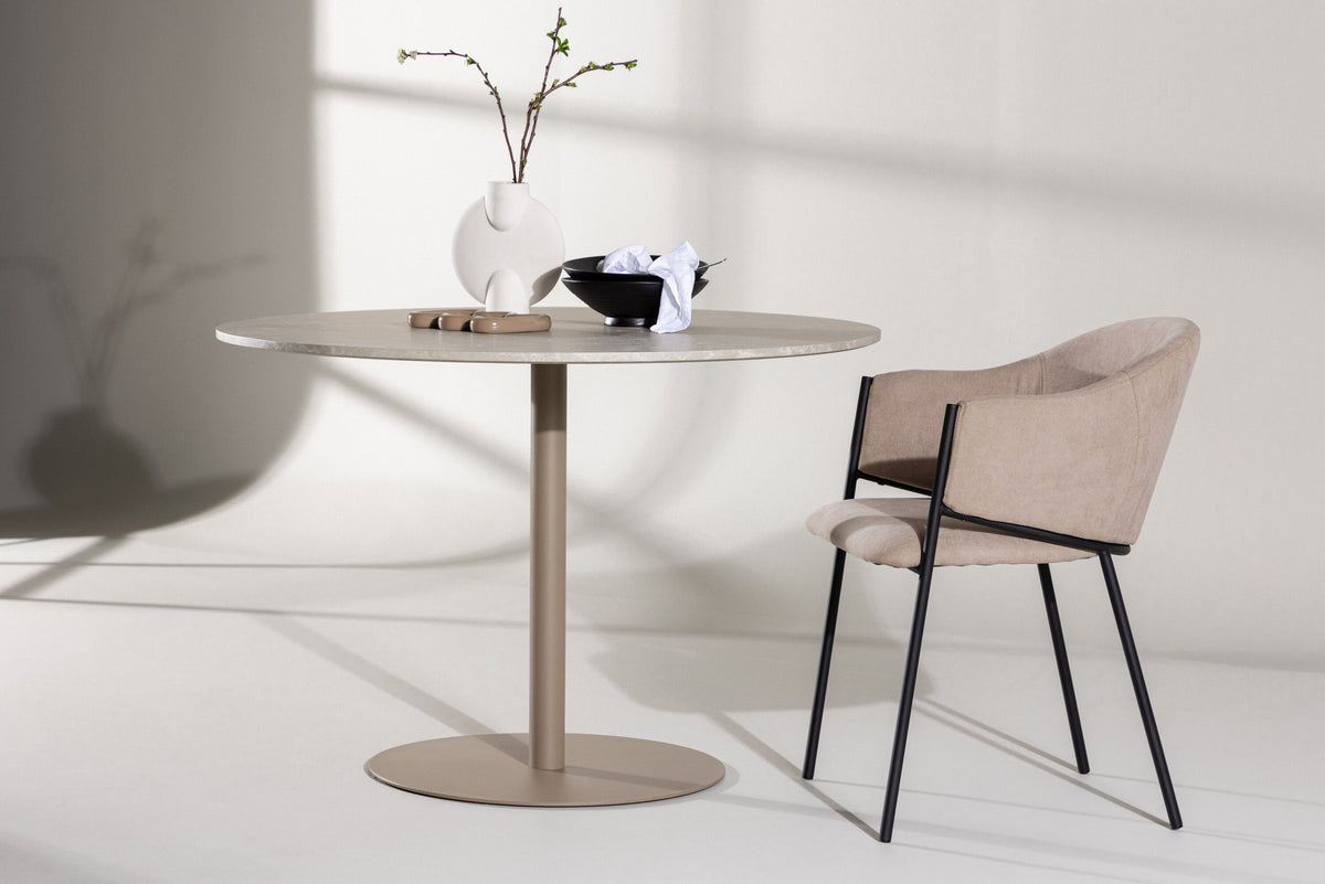Lycke Esstisch in Beige präsentiert im Onlineshop von KAQTU Design AG. Esstisch ist von Venture Home