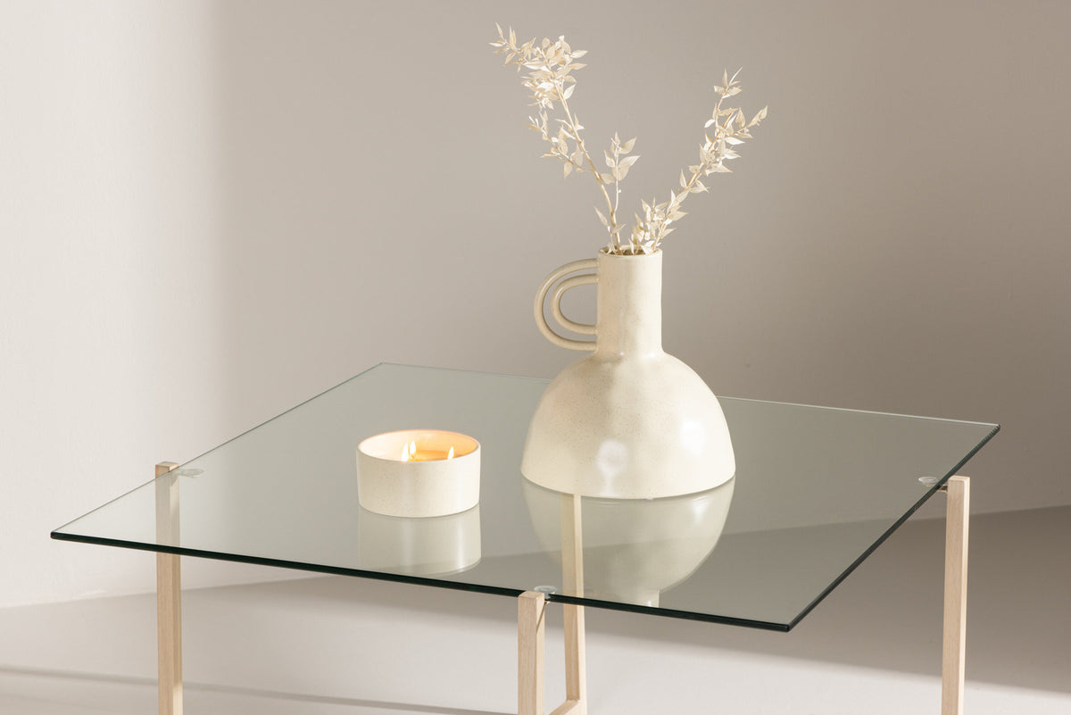 Hybrid Sofatisch in Transparent/ Weisstünche präsentiert im Onlineshop von KAQTU Design AG. Beistelltisch ist von Venture Home