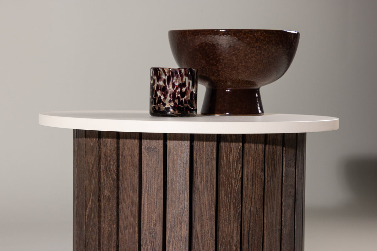 Visingsö Beistelltisch in Beige/Dunkelbraun präsentiert im Onlineshop von KAQTU Design AG. Beistelltisch ist von Vind