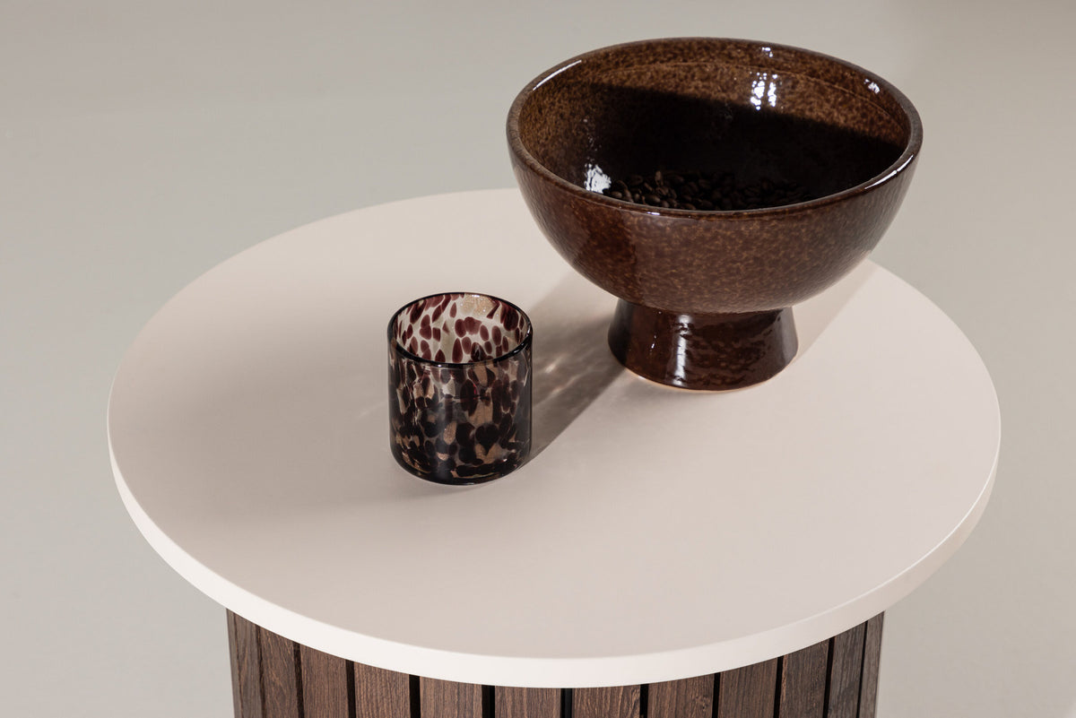 Visingsö Beistelltisch in Beige/Dunkelbraun präsentiert im Onlineshop von KAQTU Design AG. Beistelltisch ist von Vind