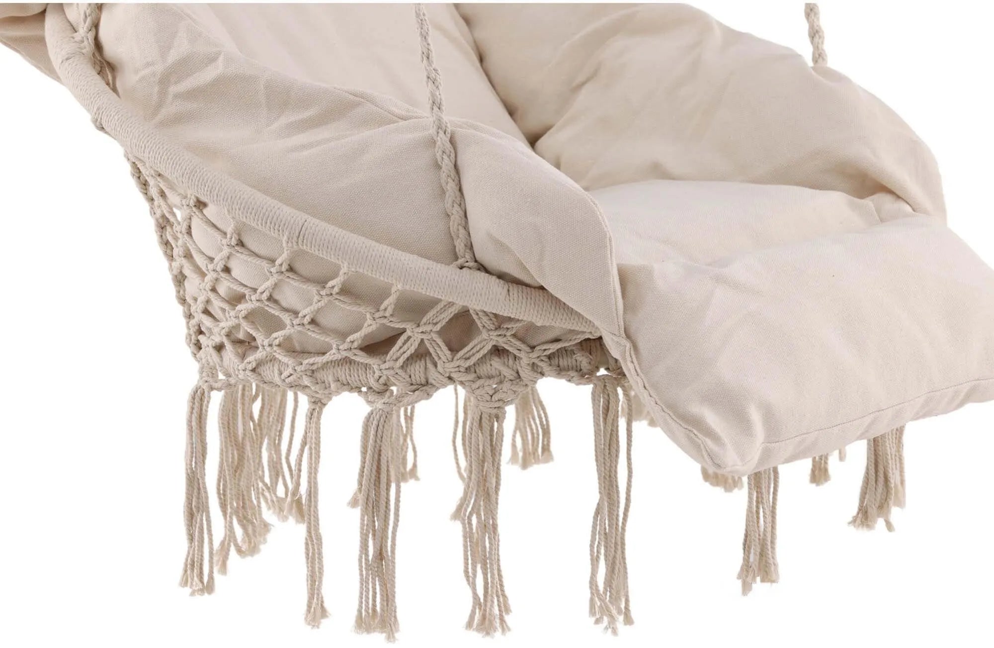 Elegante Hollywoodschaukel für drei, wetterfest und UV-beständig, ideal für Garten und Terrasse.