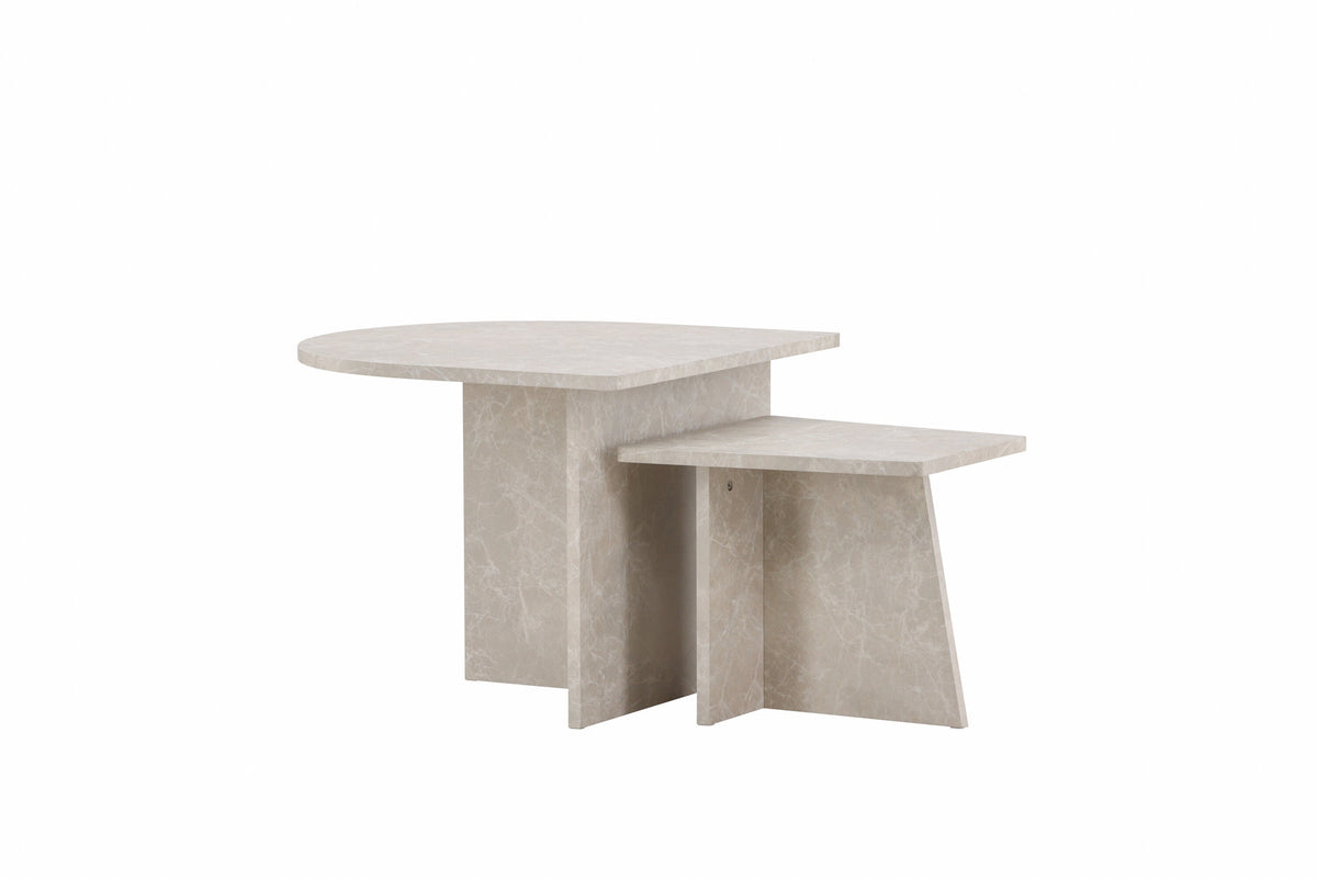 Sala Sofatisch in Beige präsentiert im Onlineshop von KAQTU Design AG. Beistelltisch ist von Venture Home