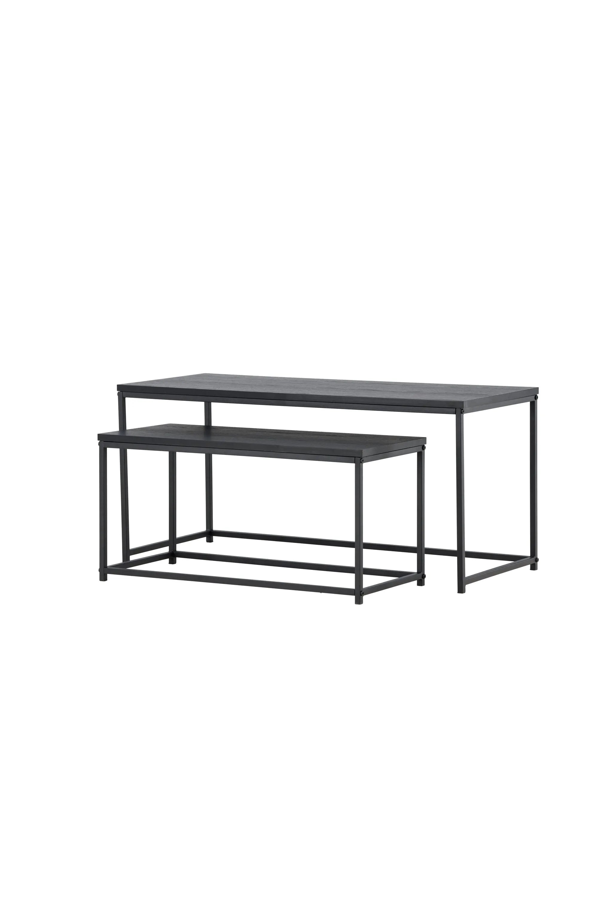 Moderner Staal Sofatisch von Venture Home mit Glasplatte.