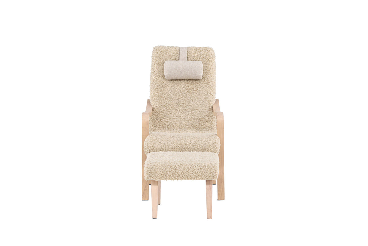 Fårö Lounge Stuhl in Beige/Braun präsentiert im Onlineshop von KAQTU Design AG. Sessel ist von Venture Home