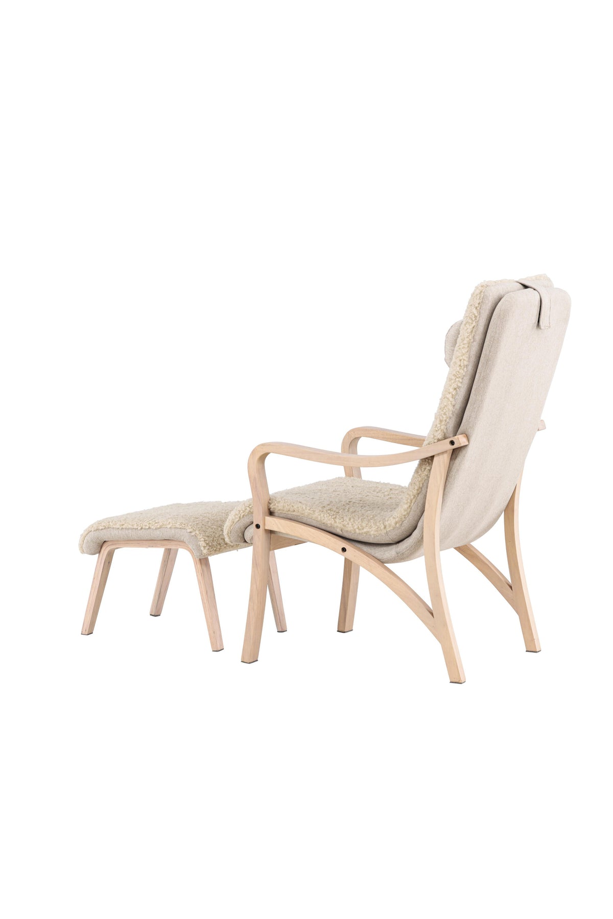 Fårö Lounge Stuhl in Beige/Braun präsentiert im Onlineshop von KAQTU Design AG. Sessel ist von Venture Home