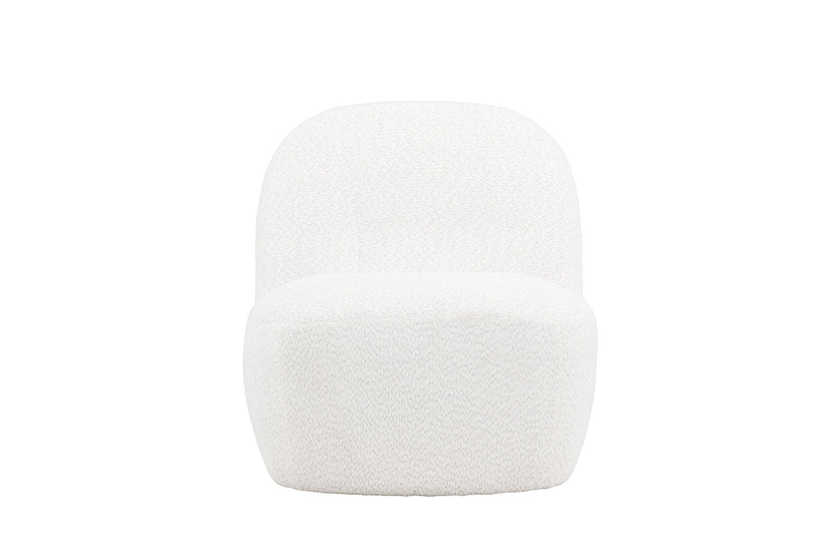 Mahla Loungestuhl in Weiss präsentiert im Onlineshop von KAQTU Design AG. Sessel ist von Venture Home