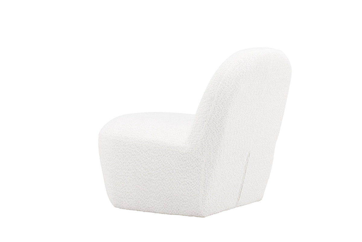 Mahla Loungestuhl in Weiss präsentiert im Onlineshop von KAQTU Design AG. Sessel ist von Venture Home
