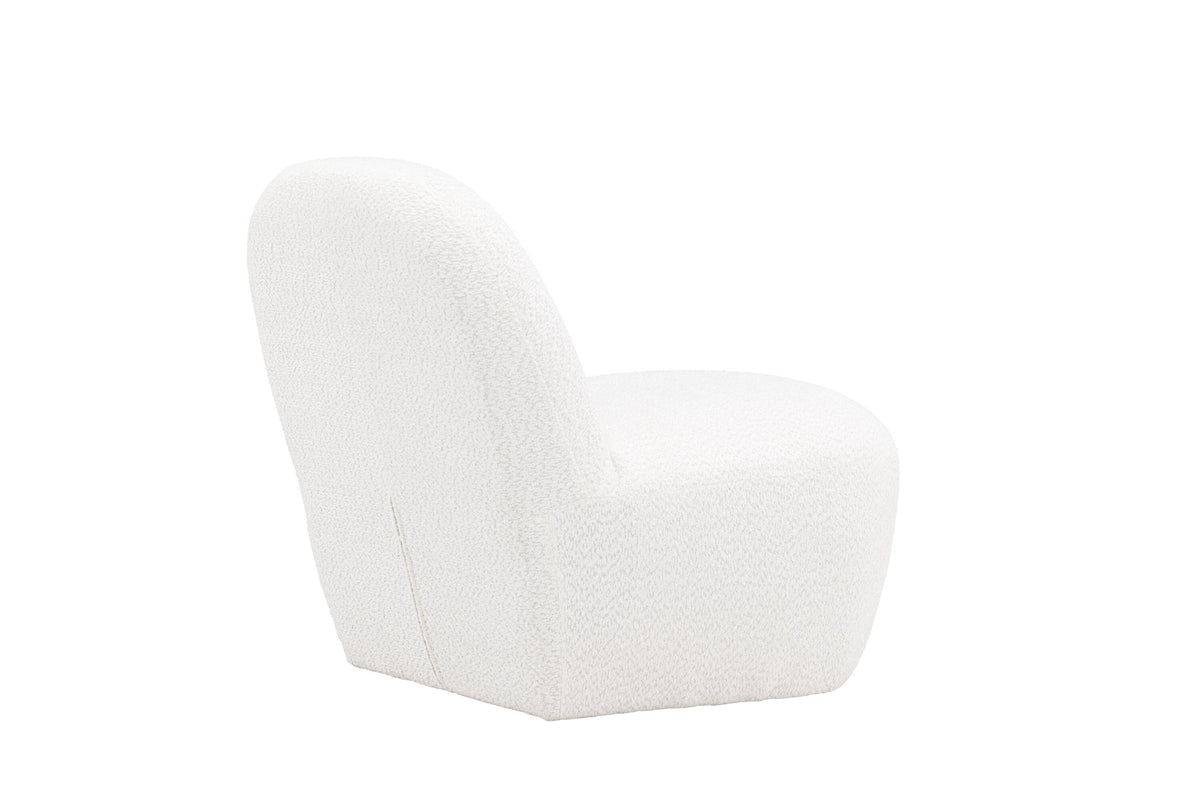 Mahla Loungestuhl in Weiss präsentiert im Onlineshop von KAQTU Design AG. Sessel ist von Venture Home
