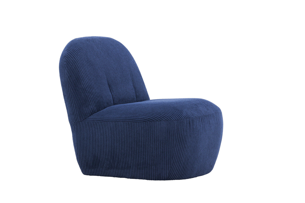 Mahla Loungestuhl in Navy präsentiert im Onlineshop von KAQTU Design AG. Sessel ist von Venture Home
