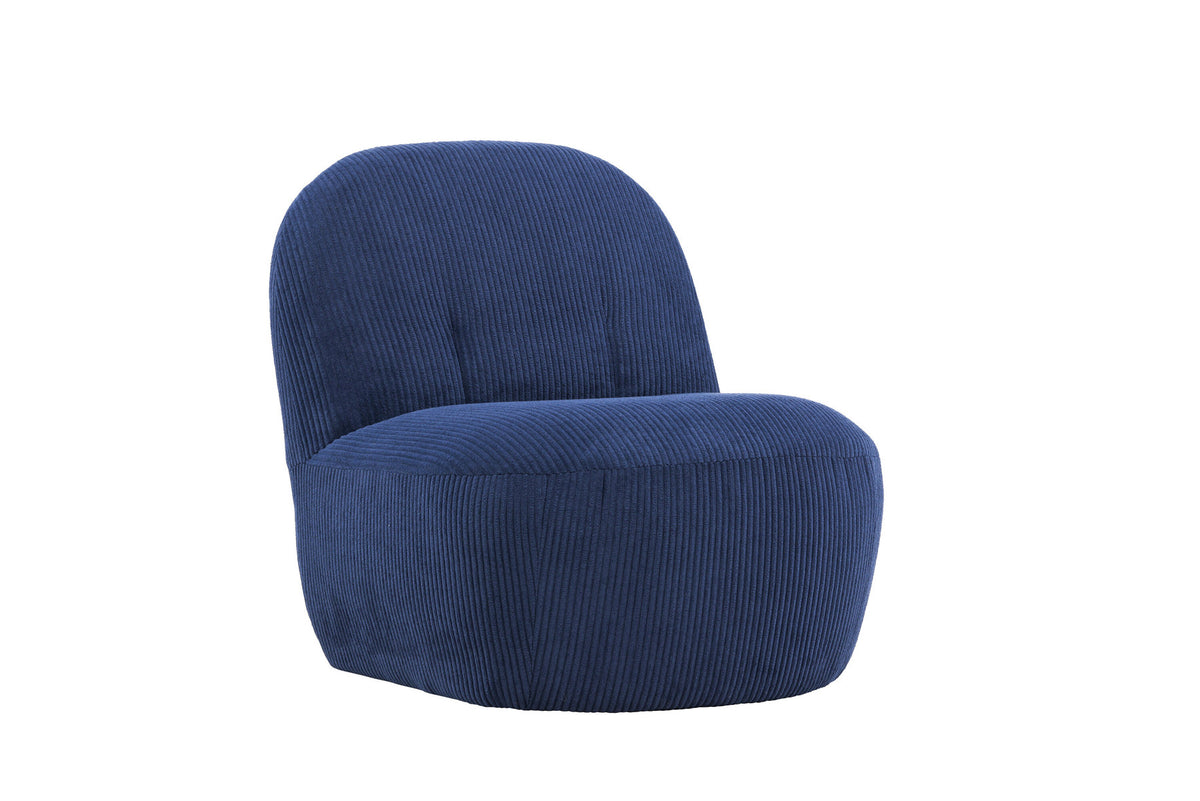 Mahla Loungestuhl in Navy präsentiert im Onlineshop von KAQTU Design AG. Sessel ist von Venture Home