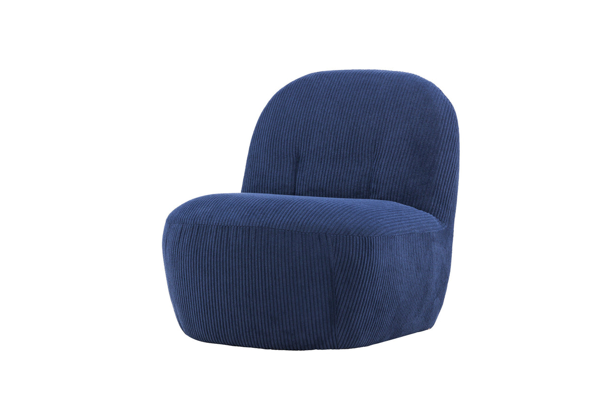Mahla Loungestuhl in Navy präsentiert im Onlineshop von KAQTU Design AG. Sessel ist von Venture Home
